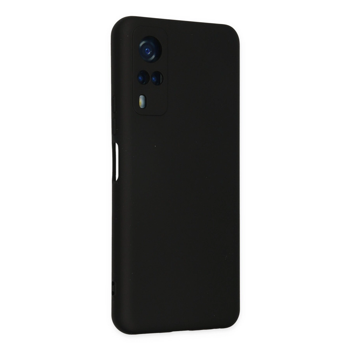 Vivo Y53s Kılıf Nano İçi Kadife Silikon - Siyah