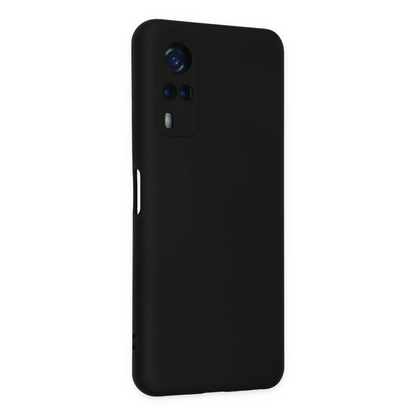 Vivo Y53s Kılıf Nano İçi Kadife Silikon - Siyah