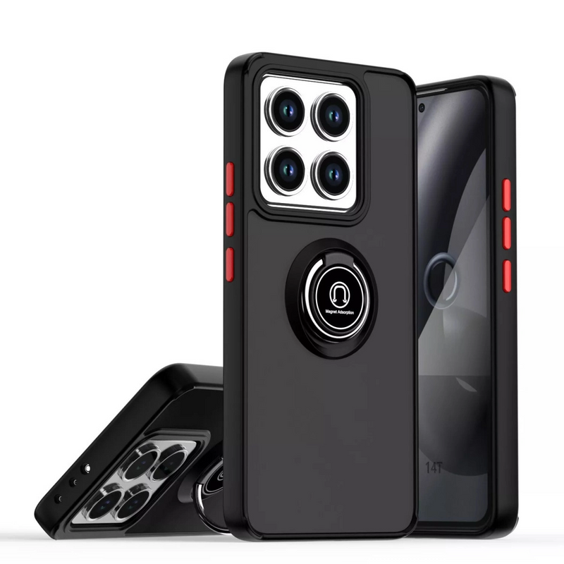Xiaomi Mi 15 Pro Kılıf Montreal Yüzüklü Silikon Kapak - Siyah