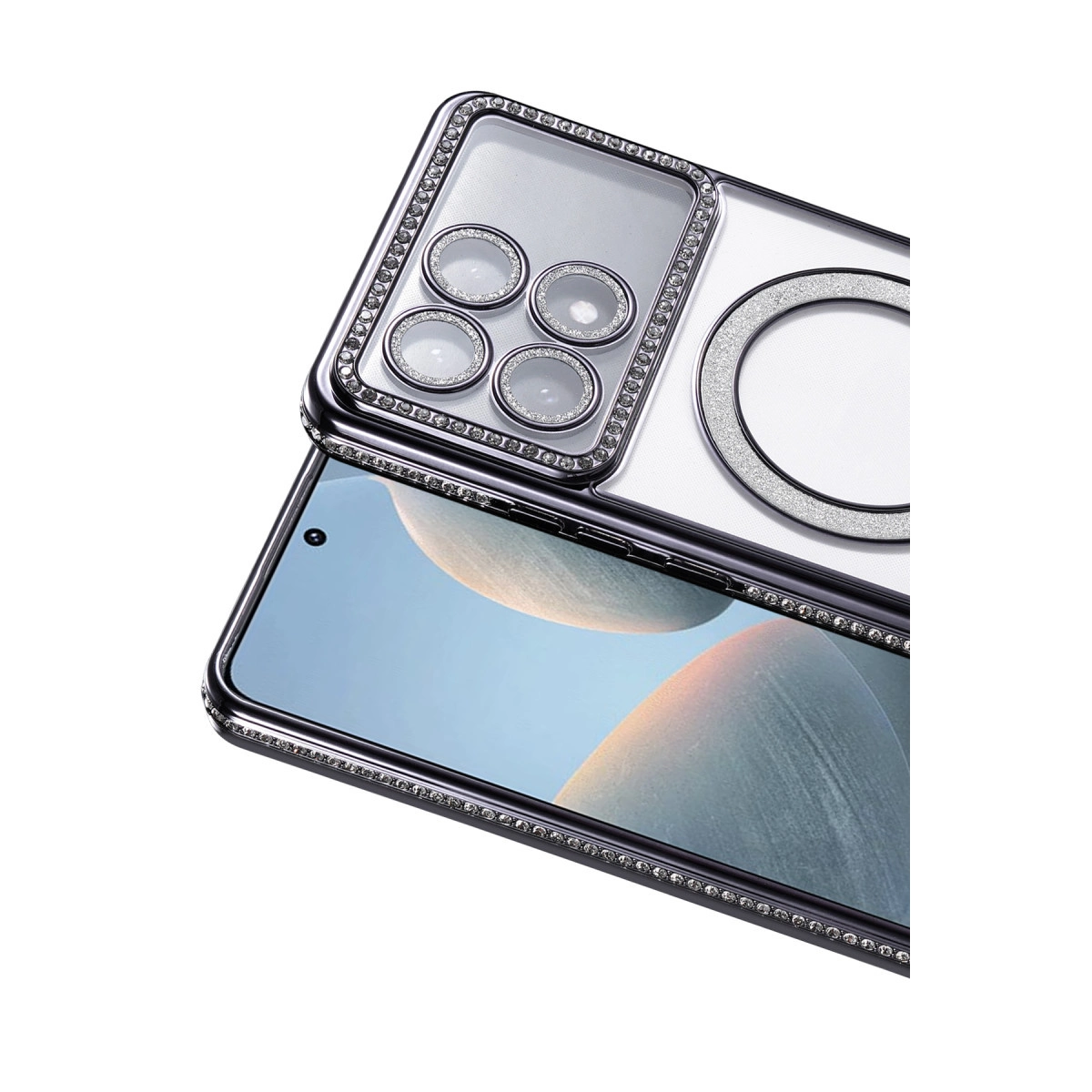 Xiaomi Poco X6 Pro Joke Simli Magneticsafe Kılıf - Siyah