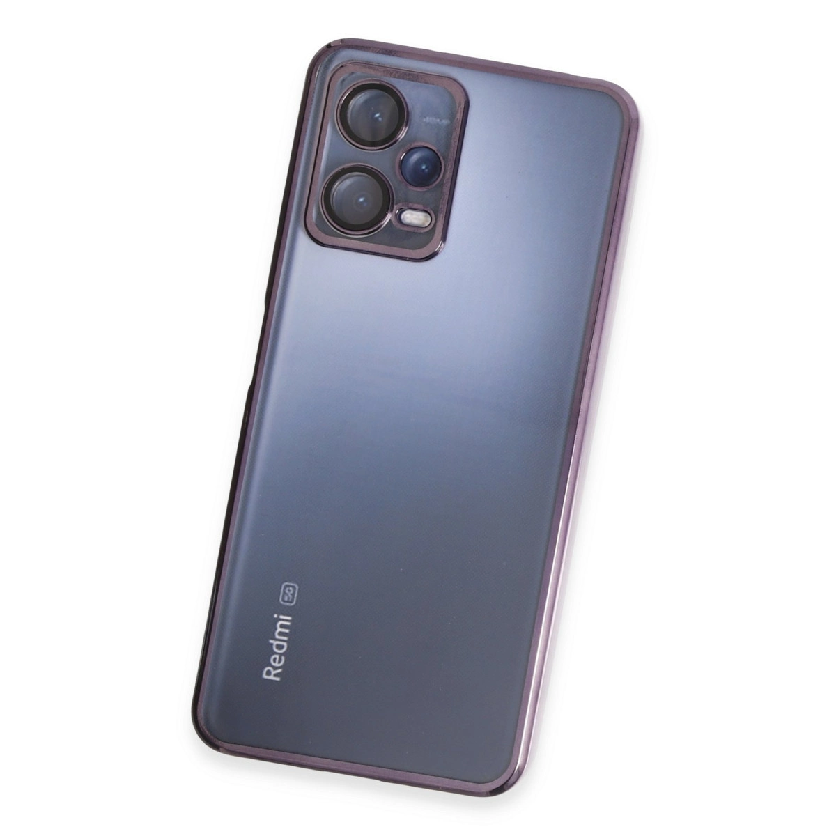 Xiaomi Redmi Note 12 5g Kılıf Razer Lensli Silikon - Mor