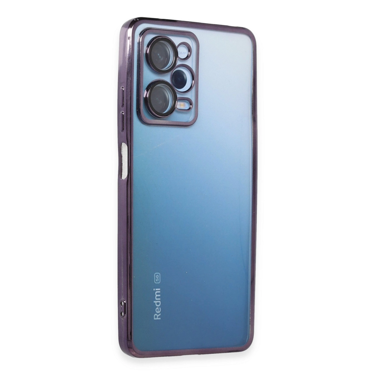 Xiaomi Redmi Note 12 Pro 5g Kılıf Razer Lensli Silikon - Mor