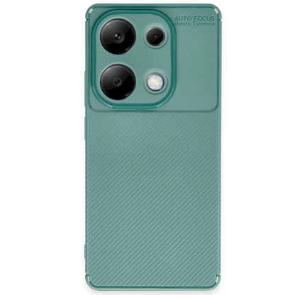 Xiaomi Redmi Note 13 Pro 4g Kılıf Auto Focus Karbon Kapak - Koyu Yeşil