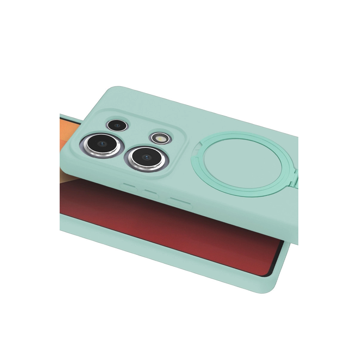 Xiaomi Redmi Note 13 Pro 4g Regal Magsafe Standlı Kapak - Su Yeşili