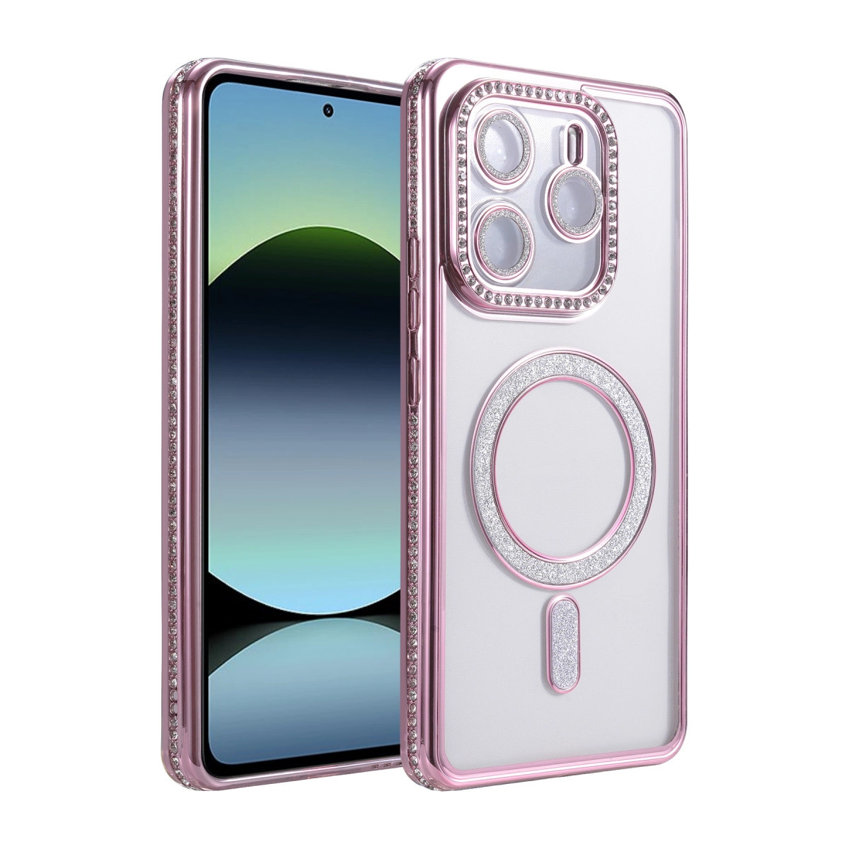 Xiaomi Redmi Note 14 4g Joke Simli Magneticsafe Kılıf - Pembe