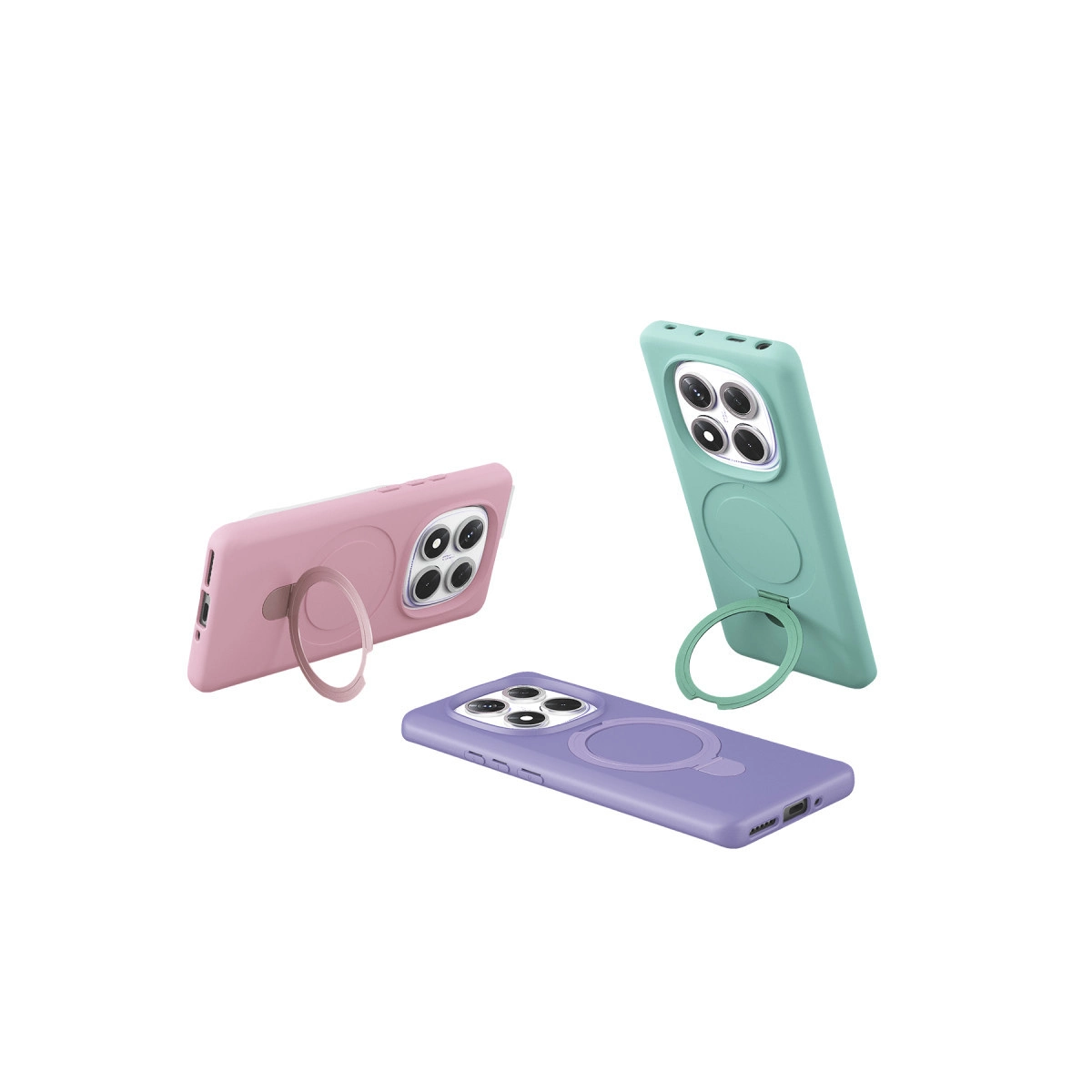 Xiaomi Redmi Note 14 Pro 5g Regal Magsafe Standlı Kapak - Açık Pembe