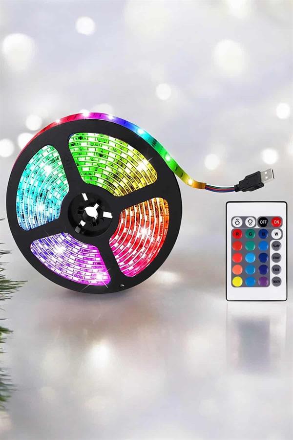 RGB Işıklı 10Metre Şerit Led Kumandalı Yeni Nesil