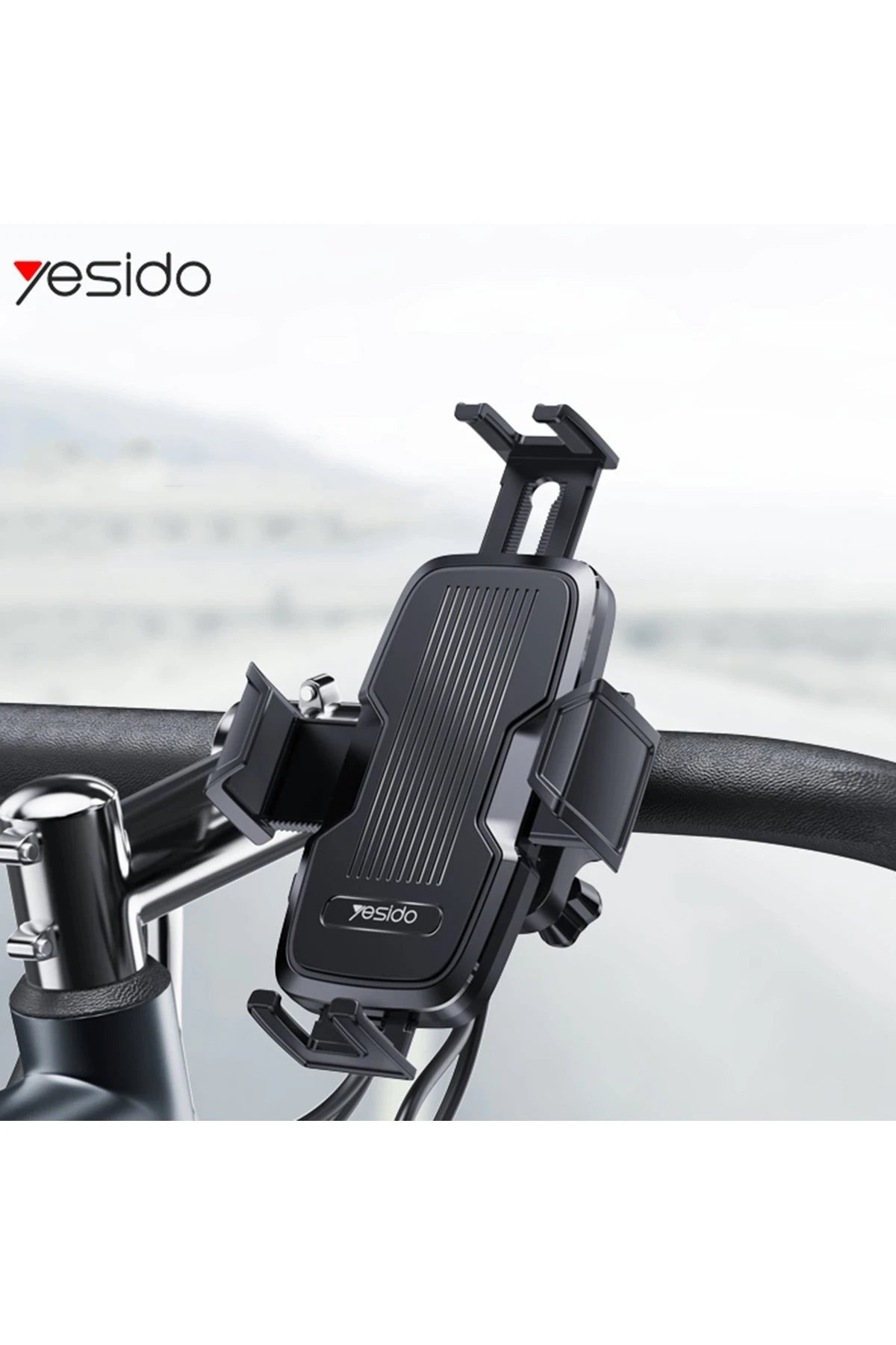 Yesido C127 Bisiklet İçin Ayarlanabilir Telefon Tutucu - Siyah