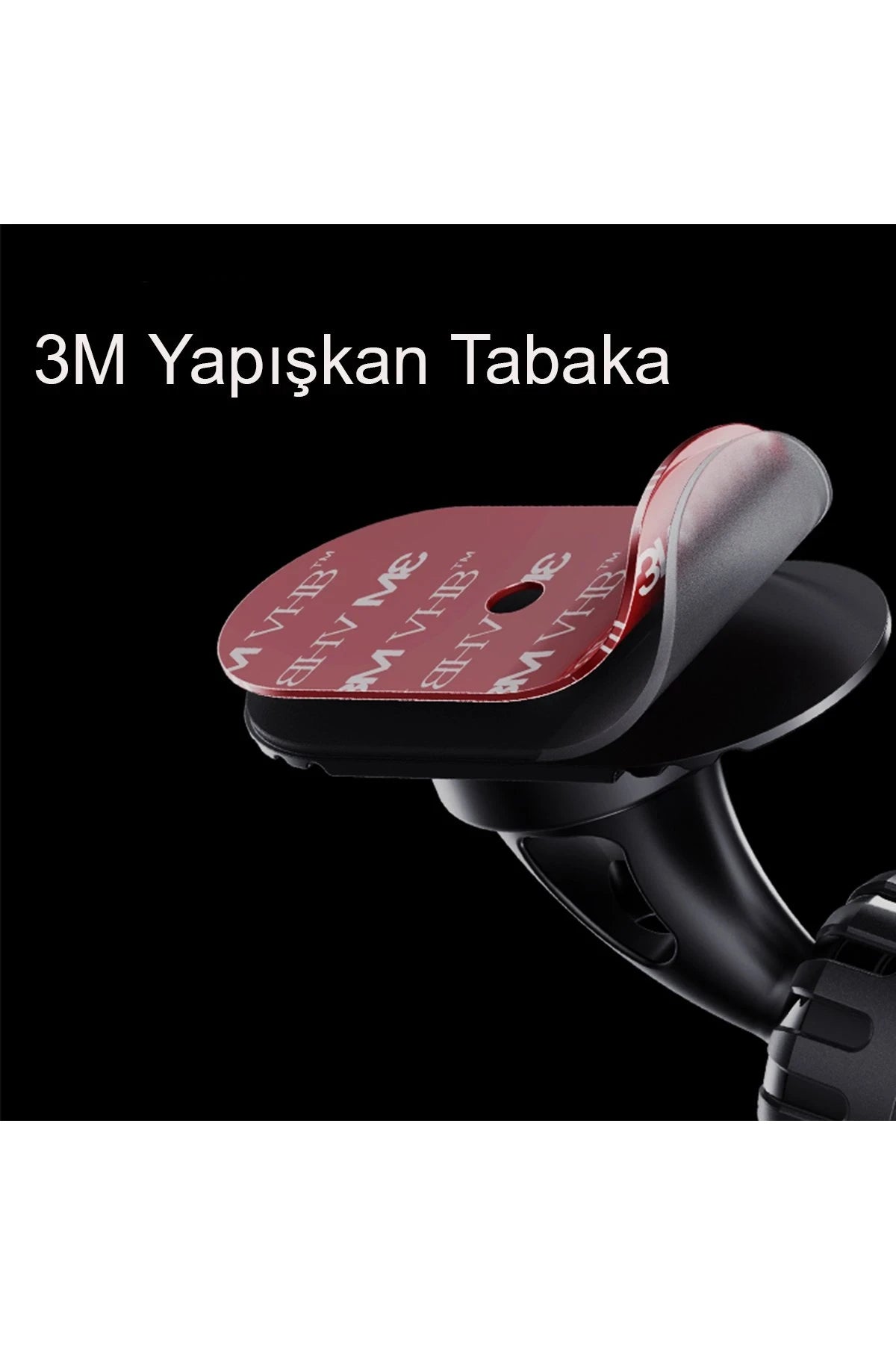 Yesido C153 2in1 Izgara Klipsli ve Yapışkanlı 360 Derece Ayarlanabilir Manyetik Magsafe Araç Tutucu - Siyah