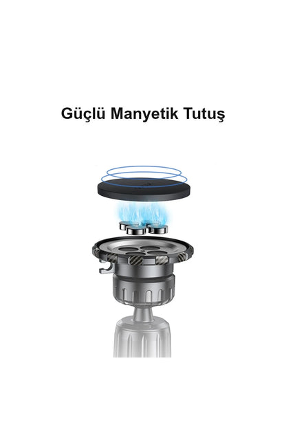 Yesido C154 Izgara Klipsli Manyetik Magsafe Araç Tutucu - Siyah