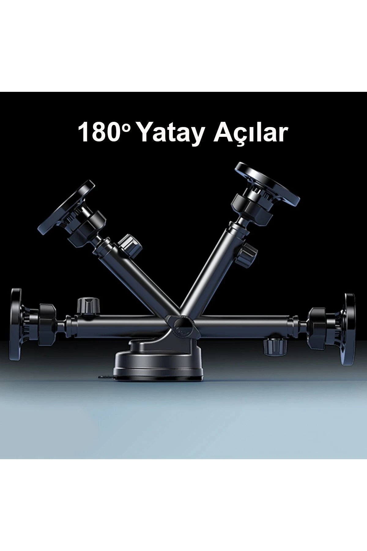 Yesido C158 2in1 Izgara Klipsli ve Vantuzlu 360 Derece Ayarlanabilir Manyetik Magsafe Araç Tutucu - Siyah