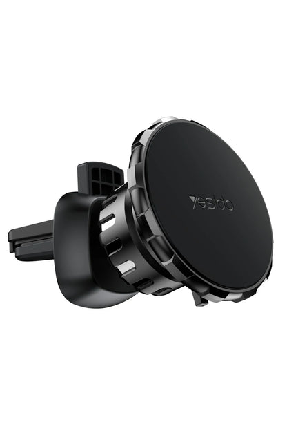 Yesido C159 2in1 Izgara Klipsli ve Yapışkanlı 360 Derece Ayarlanabilir Manyetik Magsafe Araç Tutucu - Siyah