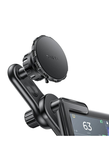 Yesido C212 360 Derece Ayarlanabilir Araç CarPlay Ekranına Sabitlenen Magsafe Araç Telefon Tutucu - Siyah