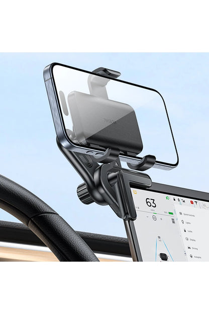 Yesido C250 360 Derece Ayarlanabilir Araç CarPlay Ekranına Sabitlenen Araç Telefon Tutucu - Siyah