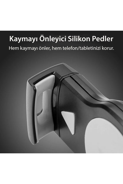 Yesido C29 360 Derece Ayarlanabilir Klipsli Koltuk Arkası Telefon Tablet Tutucu - Siyah