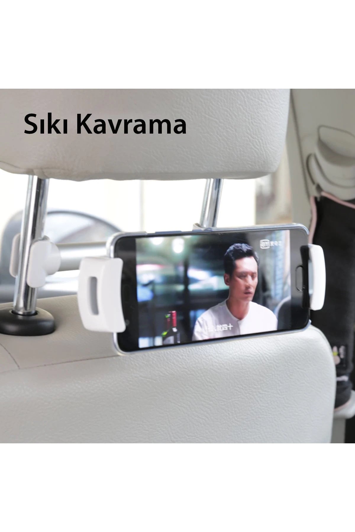 Yesido C29 360 Derece Ayarlanabilir Klipsli Koltuk Arkası Telefon Tablet Tutucu - Siyah