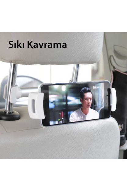 Yesido C29 360 Derece Ayarlanabilir Klipsli Koltuk Arkası Telefon Tablet Tutucu - Siyah