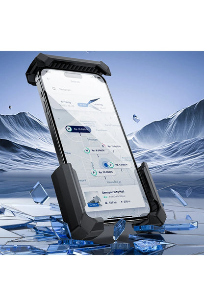 Yesido C331 360 Derece Ayarlanabilir Güneş Işığı Engelleme Özellikli Bisiklet İçin Telefon Tutucu - Siyah