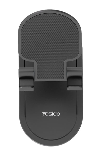 Yesido C85 Izgara Klipsli 360 Derece Ayarlanabilir 3.5 inç-6 inç Cihazla Uyumlu Telefon Tutucu - Siyah