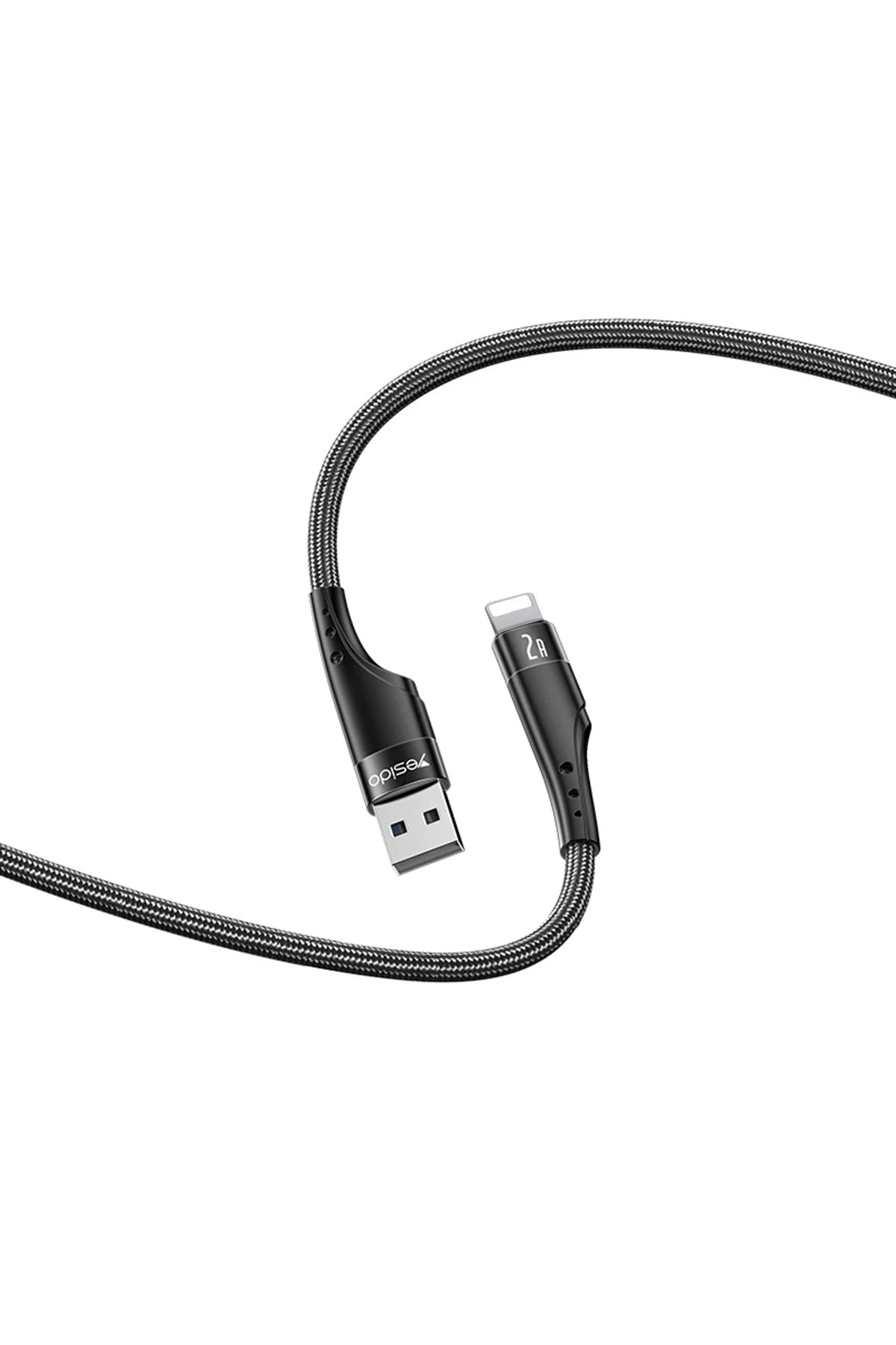Yesido CA109 3M 2A Usb to Lightning Hızlı Şarj Kablosu - Siyah