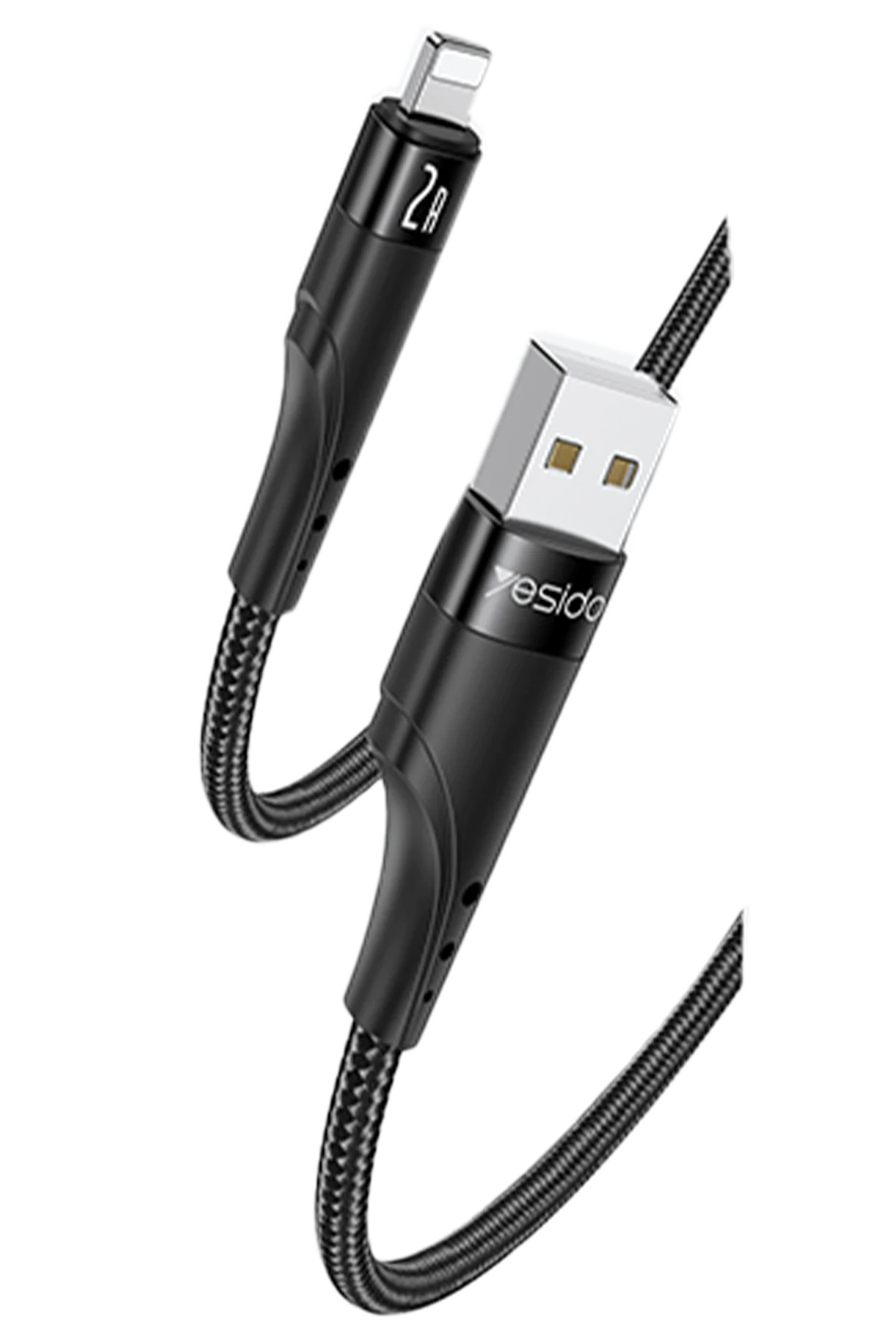 Yesido CA109 3M 2A Usb to Lightning Hızlı Şarj Kablosu - Siyah