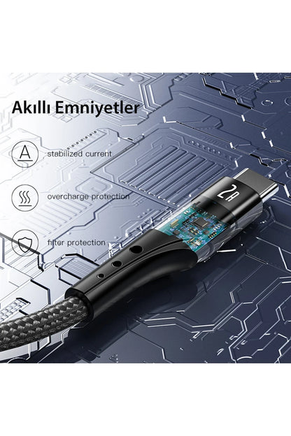 Yesido CA109 3M 2A Usb to Lightning Hızlı Şarj Kablosu - Siyah