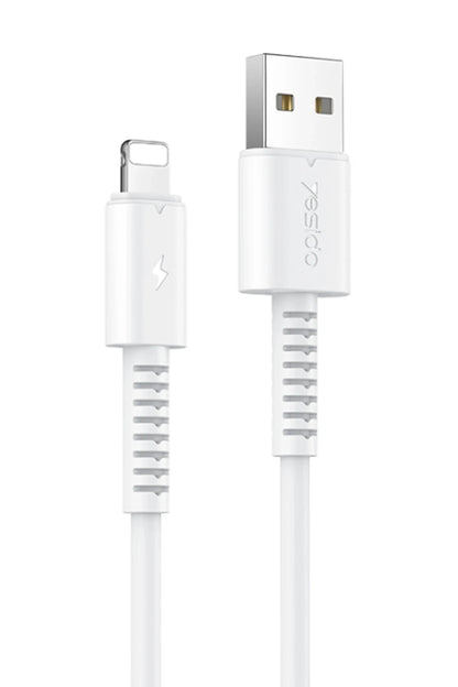 Yesido CA120 L 1M 18W USB to Lightning QC Hızlı Şarj Kablosu - Beyaz