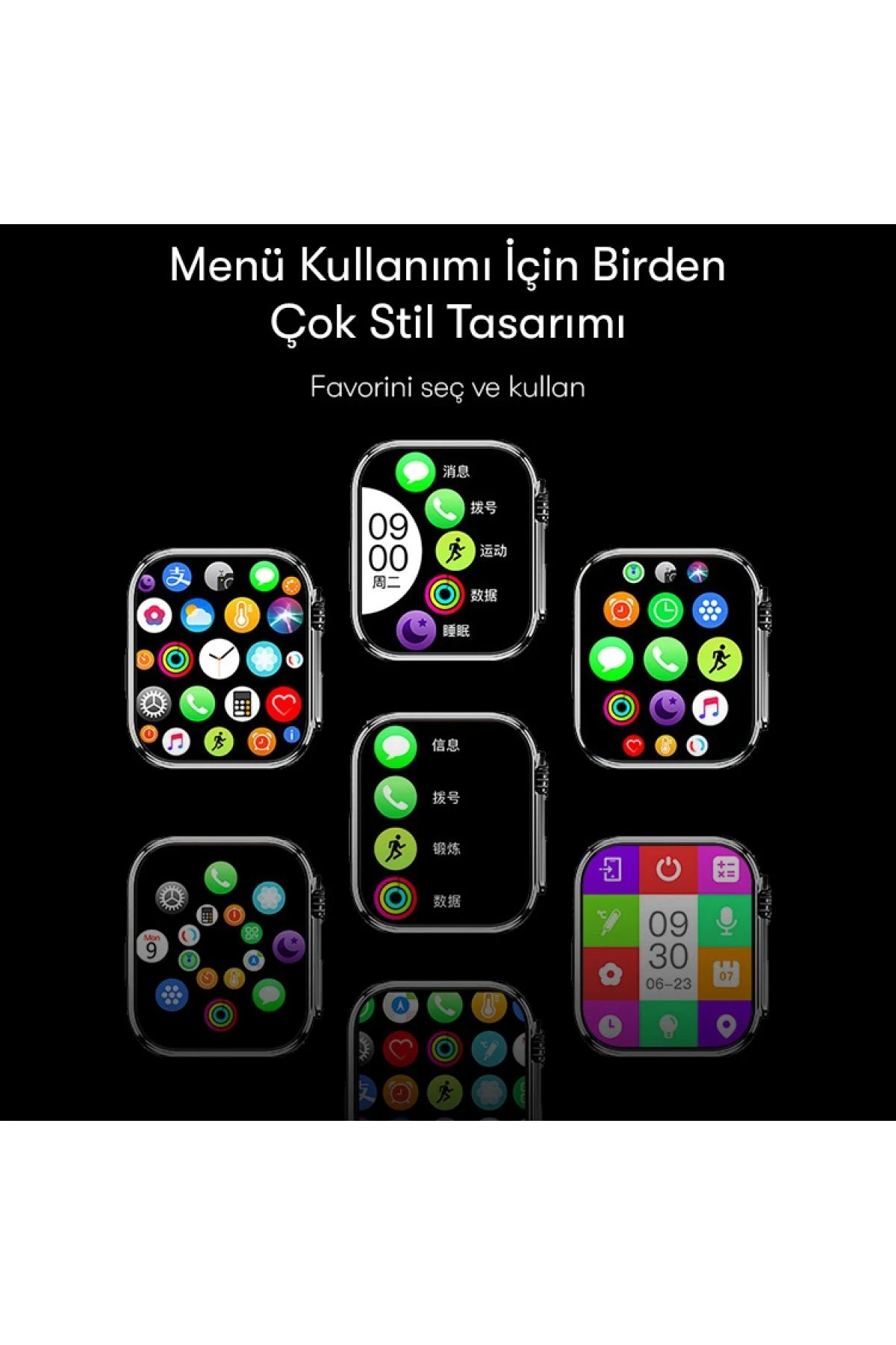 Yesido IO19 2 inç IP68 Su Geçirmez Konuşmalı Akıllı Saat - Siyah