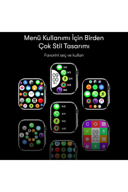 Yesido IO19 2 inç IP68 Su Geçirmez Konuşmalı Akıllı Saat - Siyah