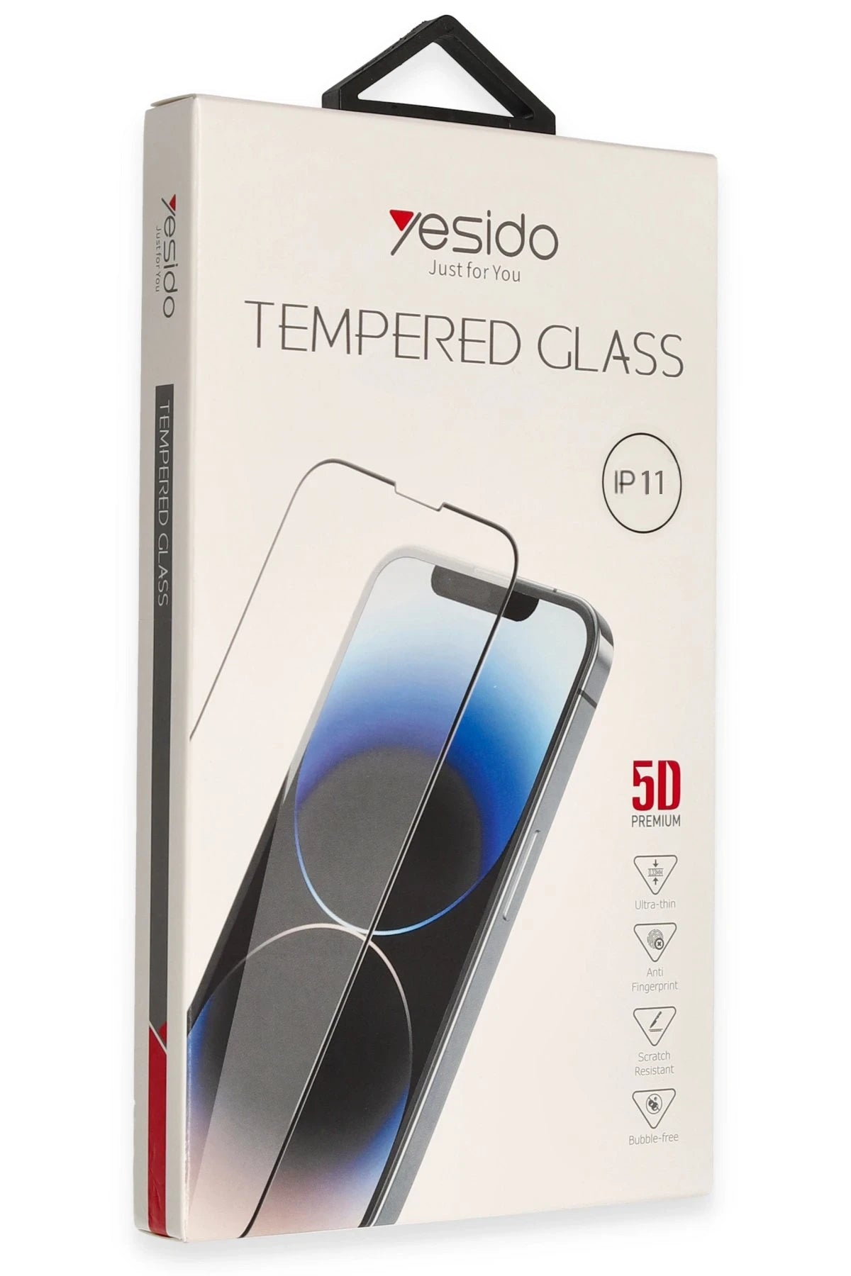 Yesido Apple iPhone 11 TG12 5D Cam Ekran Koruyucu - Siyah