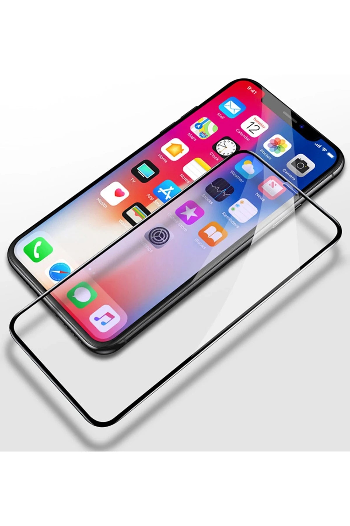 Yesido Apple iPhone 11 Pro Max TG12 5D Cam Ekran Koruyucu - Siyah