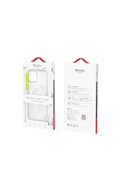 Yesido Apple iPhone 14 Pro Max PC03 Ace Şeffaf Magsafe Kapak - Şeffaf