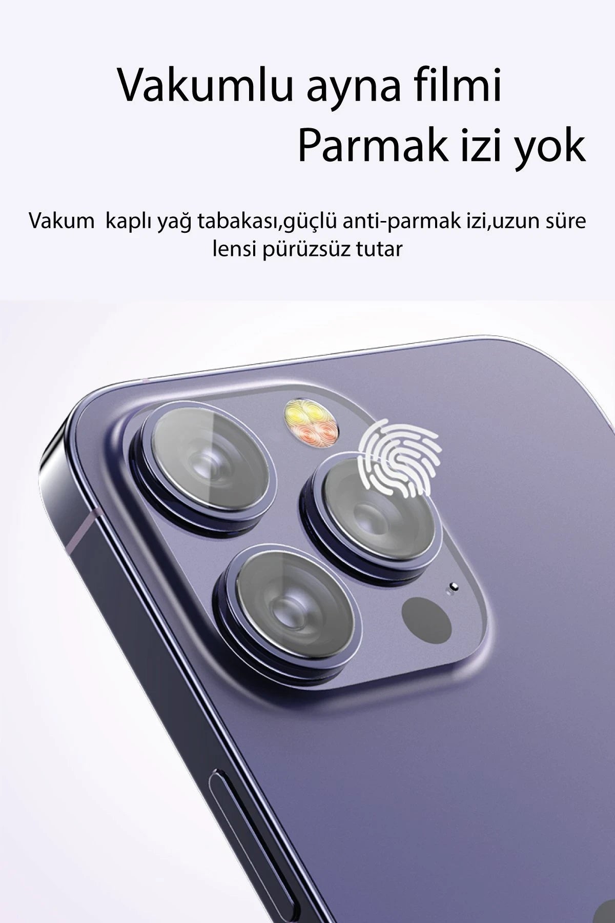 Yesido Apple iPhone 14 WB27 Metal Kamera Lens - Siyah