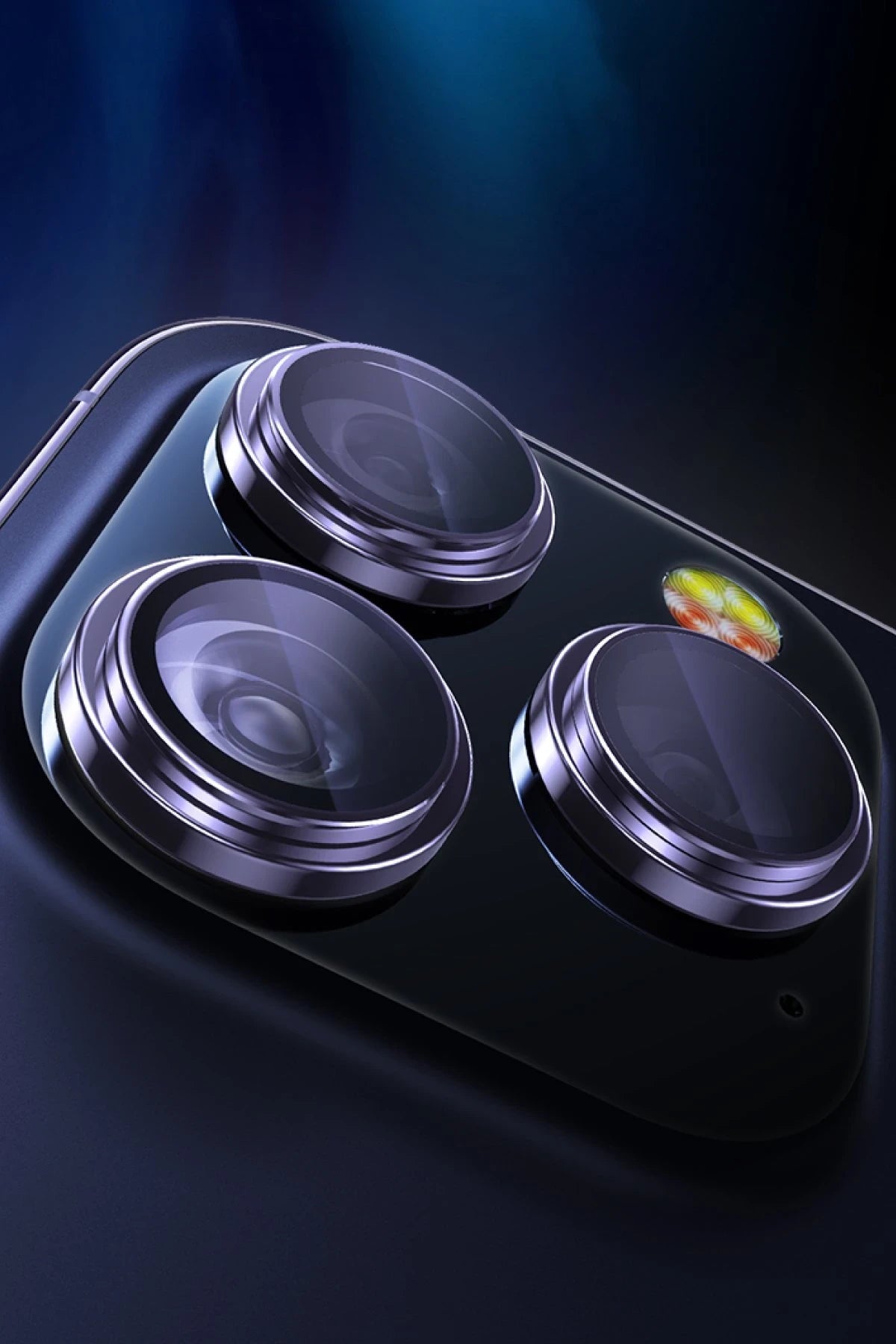 Yesido Apple iPhone 15 Pro WB27 Metal Kamera Lens - Gümüş