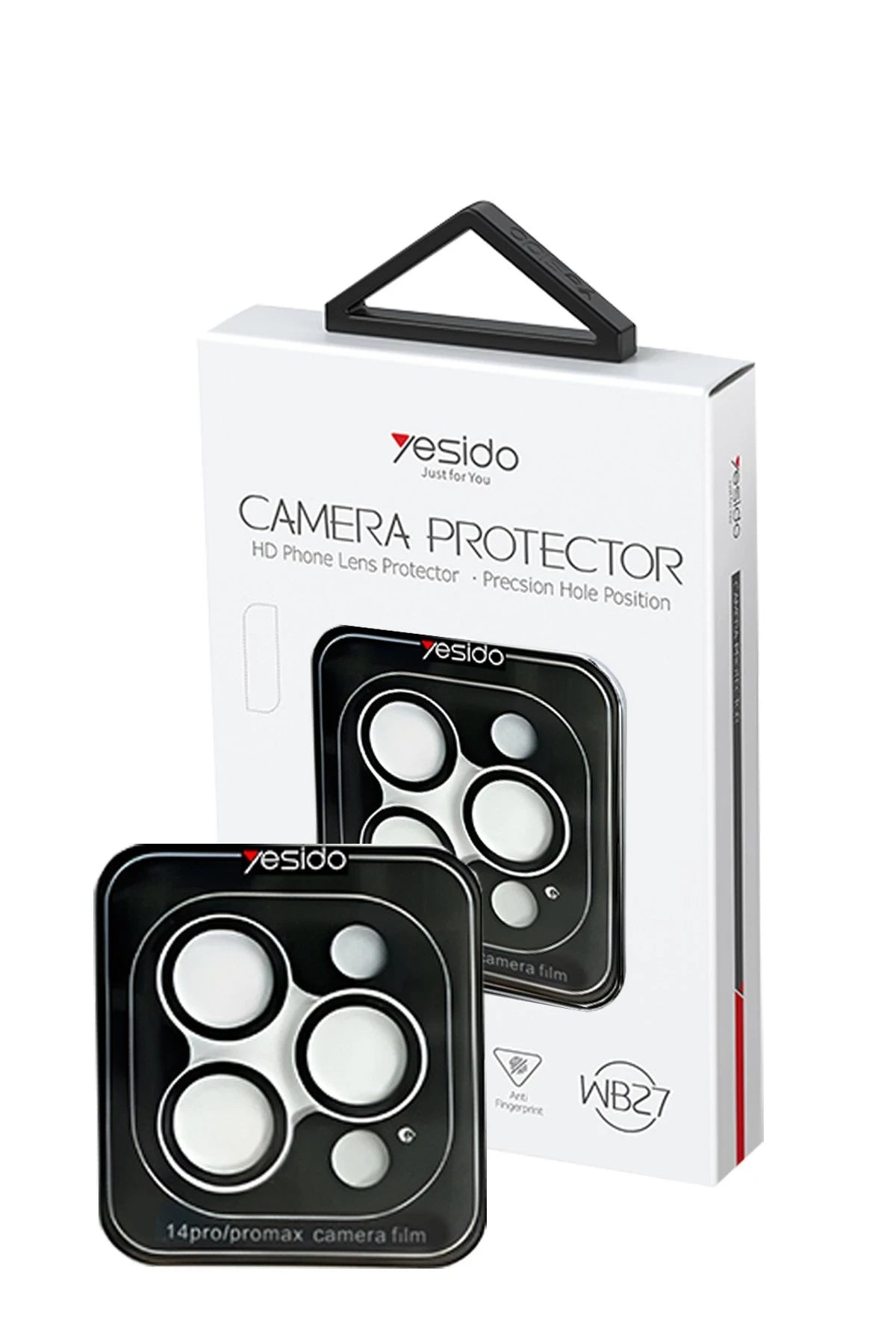 Yesido Apple iPhone 15 Pro WB27 Metal Kamera Lens - Gümüş