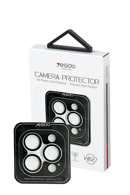 Yesido Apple iPhone 15 Pro WB27 Metal Kamera Lens - Gümüş