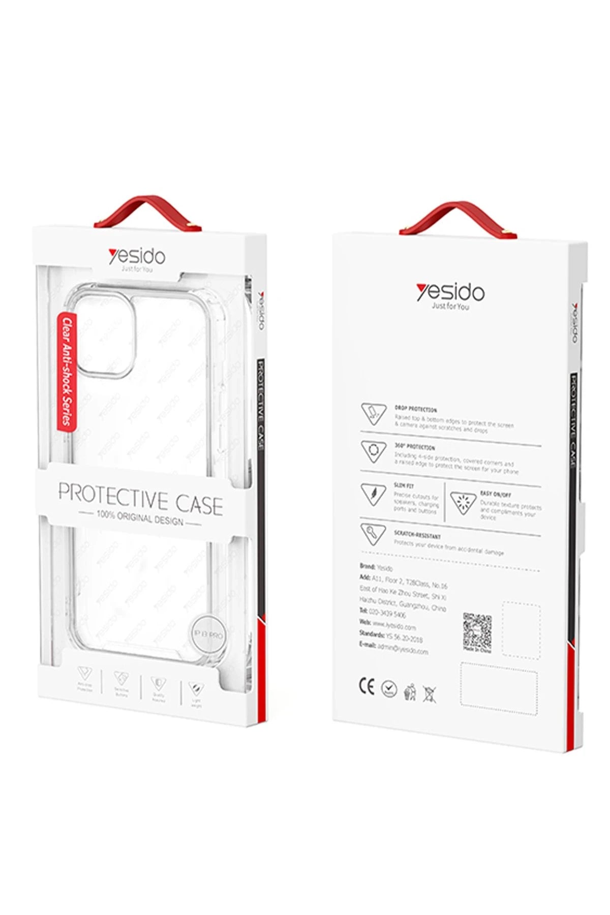 Yesido Apple iPhone 16 Plus PC01 Clear Anti-Shock Kapak - Şeffaf