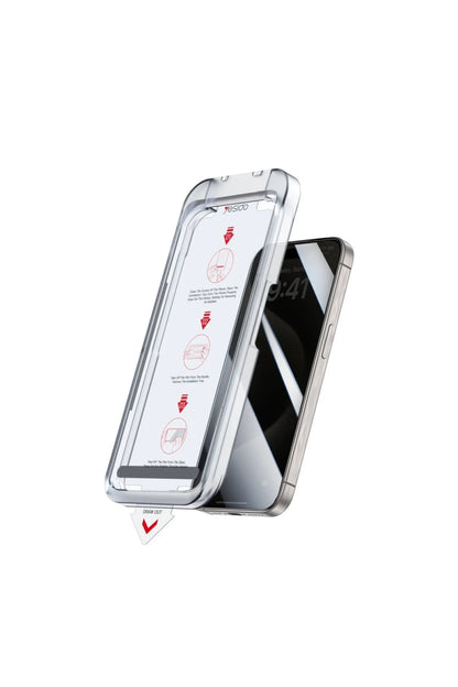 Yesido Apple iPhone 16 Pro Max TG18 AutoKit Hayalet Cam Ekran Koruyucu - Siyah
