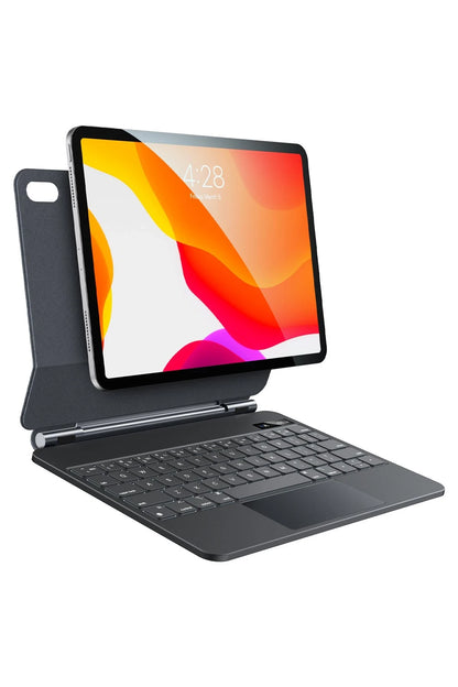 Yesido Apple iPad 2025 10.9 10.Nesil (A16) KB24 Tecno Klavyeli Tablet Kılıfı - Siyah