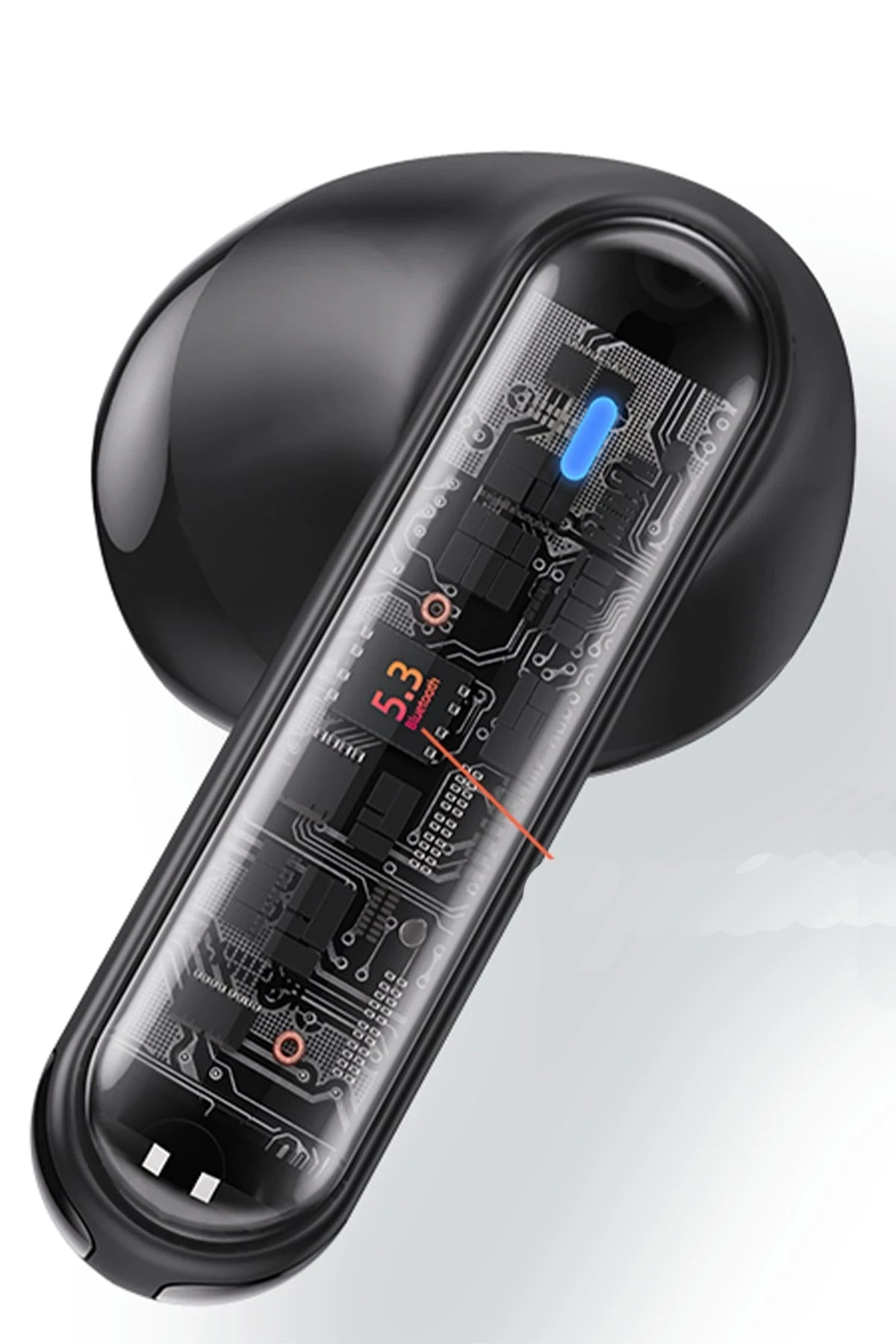 Yesido TWS19 Aktif Gürültü Engelleyici Özellikli Dijital Şarj Göstergeli BT 5.3 Kablosuz Airpods Kulaklık - Siyah