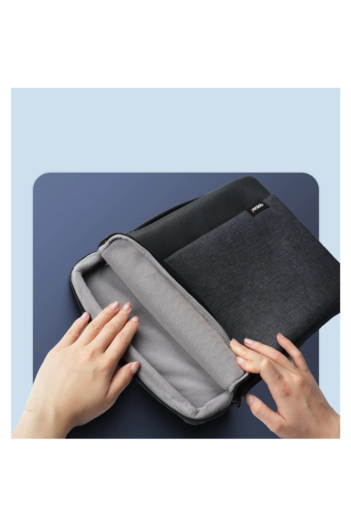 Yesido WB29 Polyester 600D Kumaşlı 14 inç Laptop Çantası - Gri