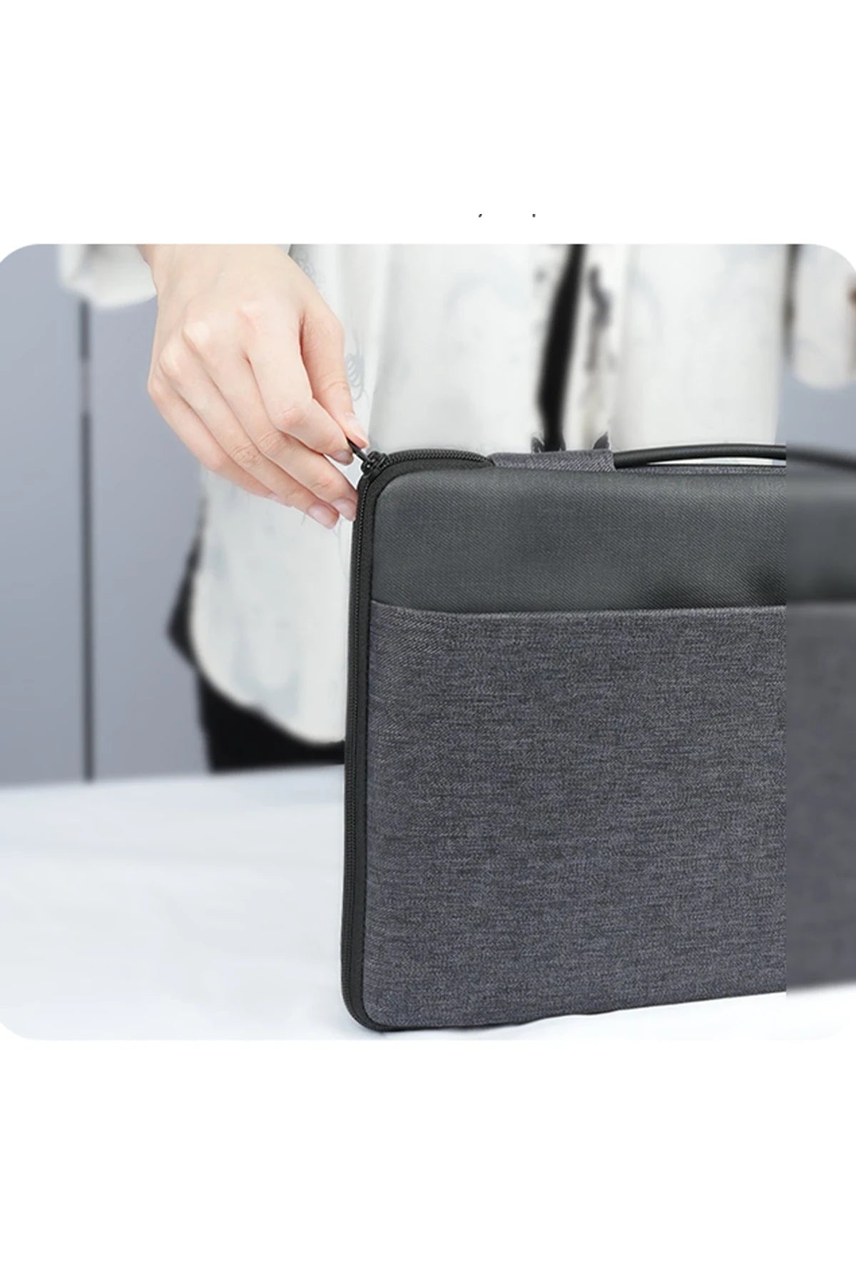 Yesido WB29 Polyester 600D Kumaşlı 14 inç Laptop Çantası - Gri