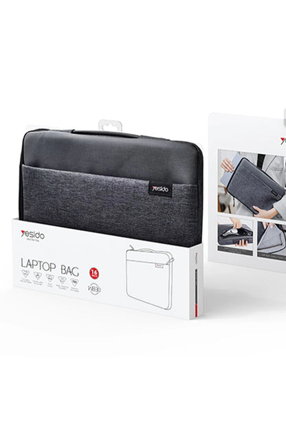 Yesido WB30 Polyester 600D Kumaşlı 16 inç Laptop Çantası - Gri