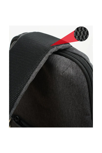Yesido WB33 Polyester 600D Kumaşlı 7 inç Sırt Çantası - Gri