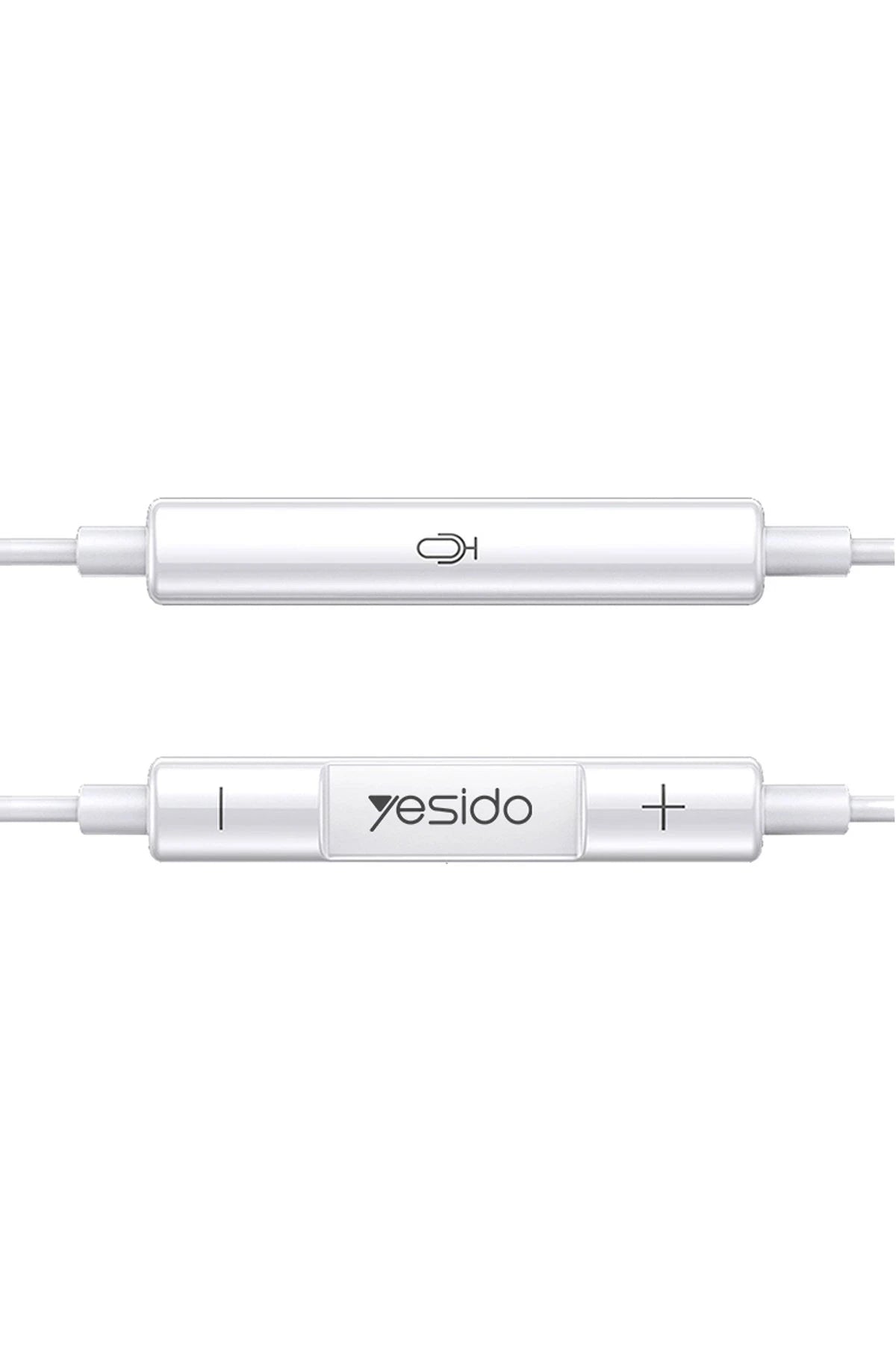 Yesido YH34 1.2M Yüksek Baslı Lightning Bluetooth Kablolu Kulaklık - Beyaz