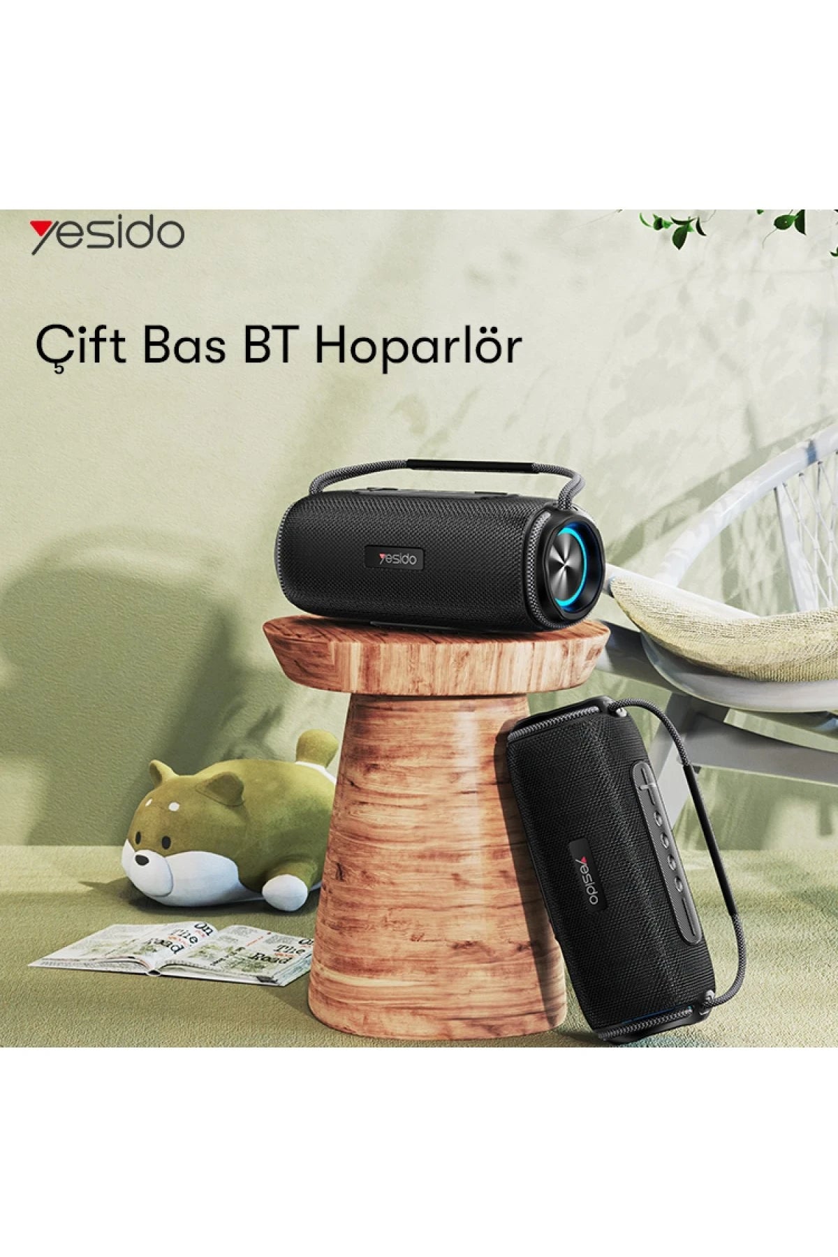 Yesido YSW11 El Fenerli Kablosuz Hoparlör - Siyah