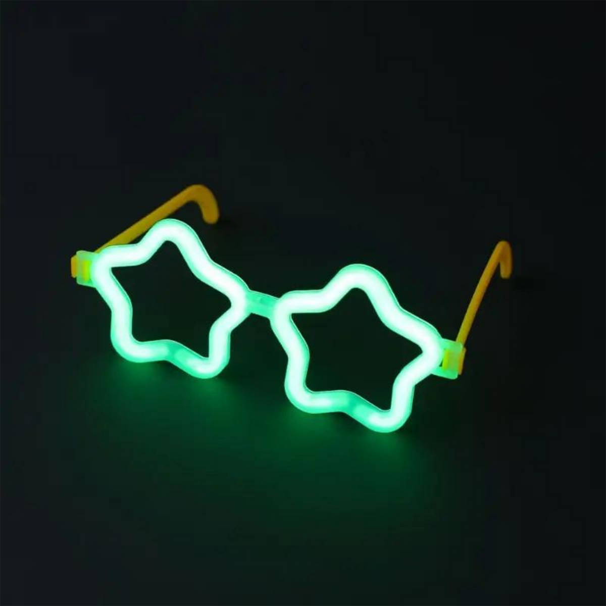 Yıldız Glow Gözlük - Yıldız Şekilli Glow Stick Gözlüğü - Glow Partisi Gözlük 12 Adet (5643)