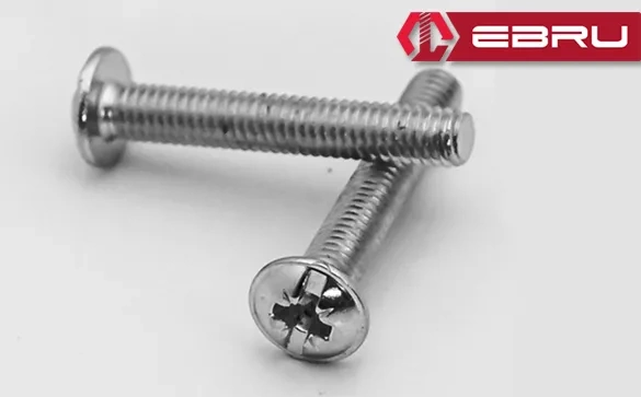 Yuvarlak Yıldız Başlı Rysb Kulp Vidası, Civata M4x15 - 500 Adet