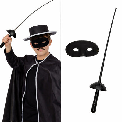 Kostüm Plastik Aksesuar Seti – Maske ve Kılıç (67 cm) (5643)